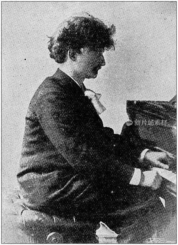 古董照片:Ignacy Paderewski